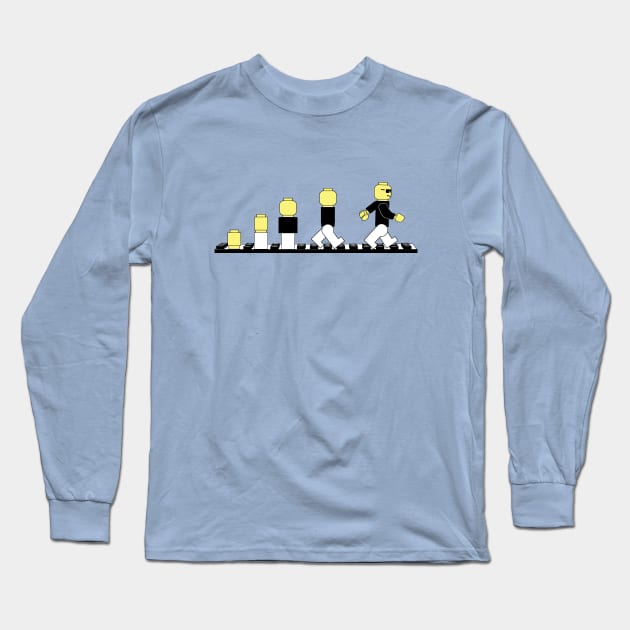 Evolution of Lego Man Long Sleeve T-Shirt by gpavey